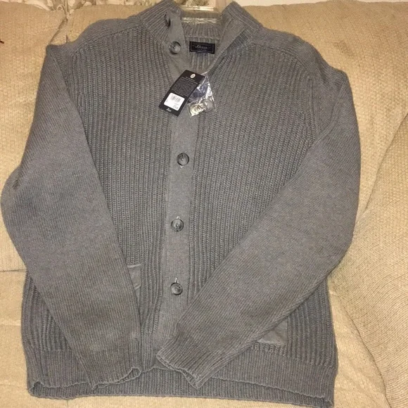 🔘NWT G.H. Bass Grey Cardigan Sweater